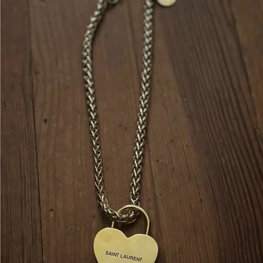 Saint Laurent Gold Heart Lock - Picture 5 of 6